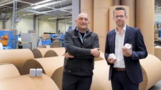 Daniel Werner und Christoph Ettel von der Franz Veit GmbH